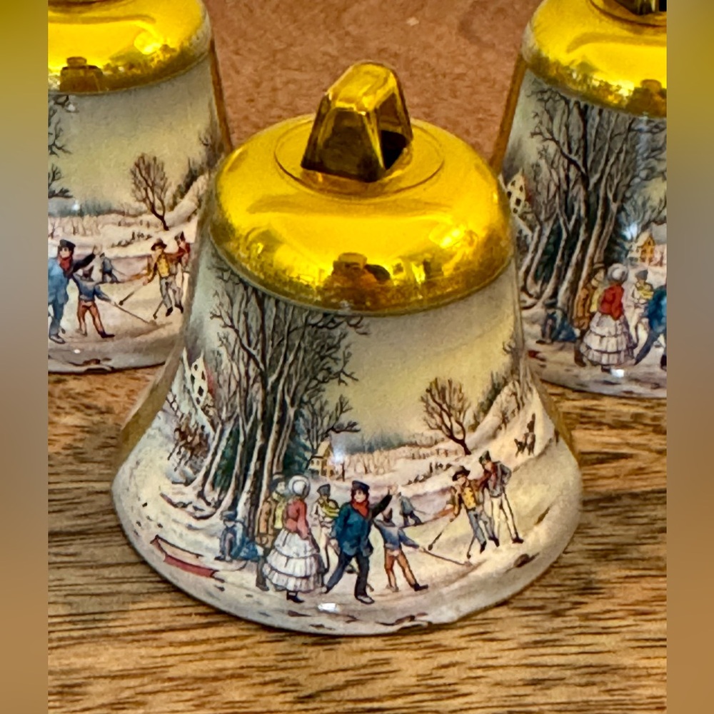 Currier & Ives Ornament Bells.